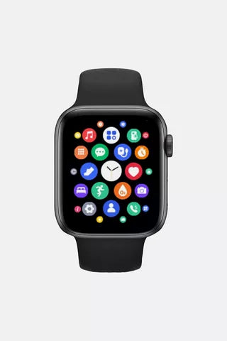 Matte Black Smart Watch – Touch Screen, Bluetooth & Multi-Sport Activity Tracker
