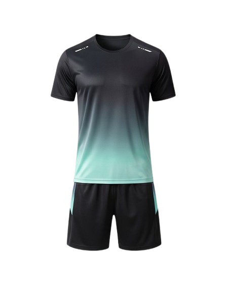 Men's Athletic Jersey & Shorts Set — Reflective, Breathable Summer Outfit Quick-Dry