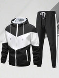 Men's Sporty Jacket & Pants Set — Youth Fashion Tracksuit, Spring/Autumn