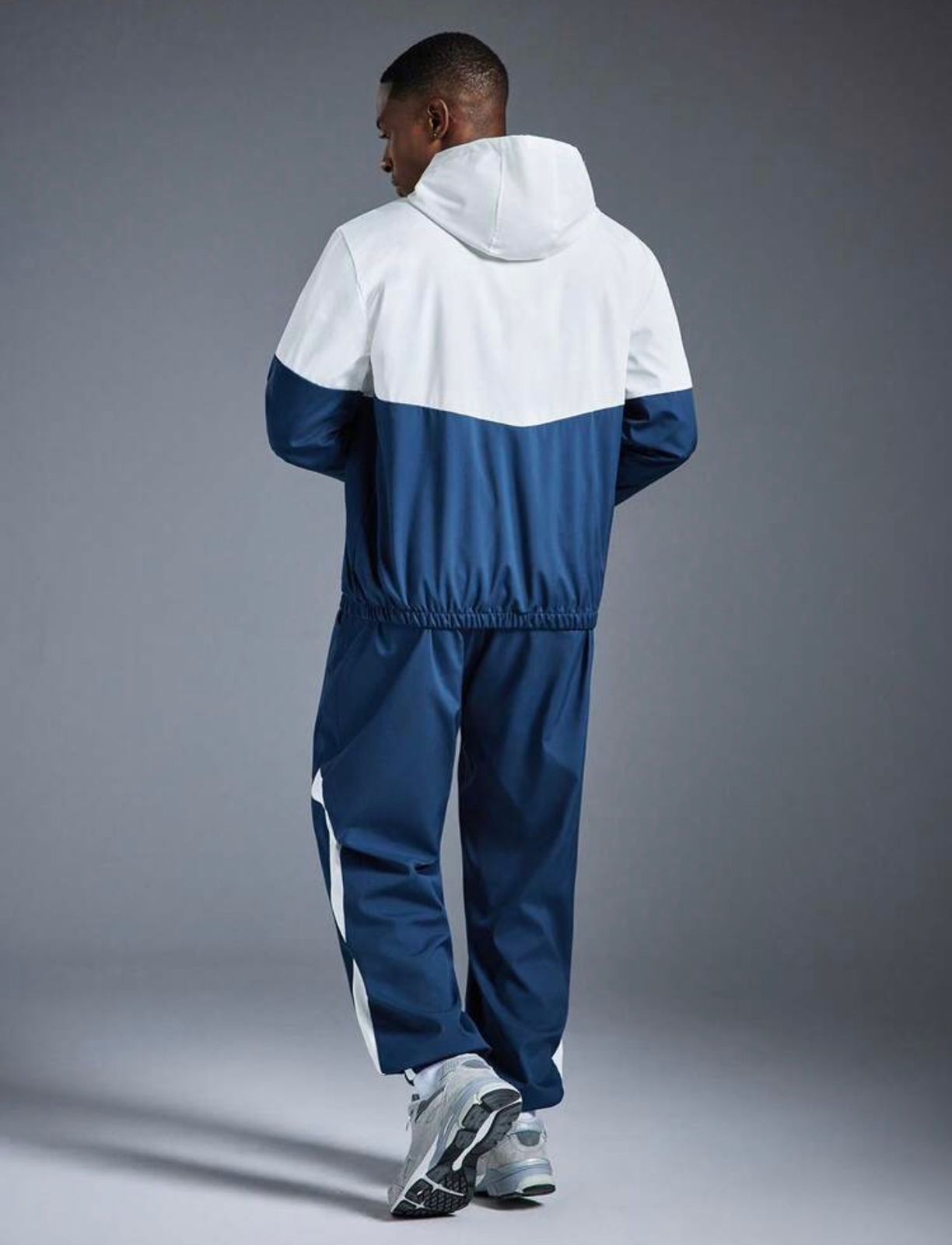 Men's Colorblock Athletic Tracksuit — Breathable Jacket & Jogger Set