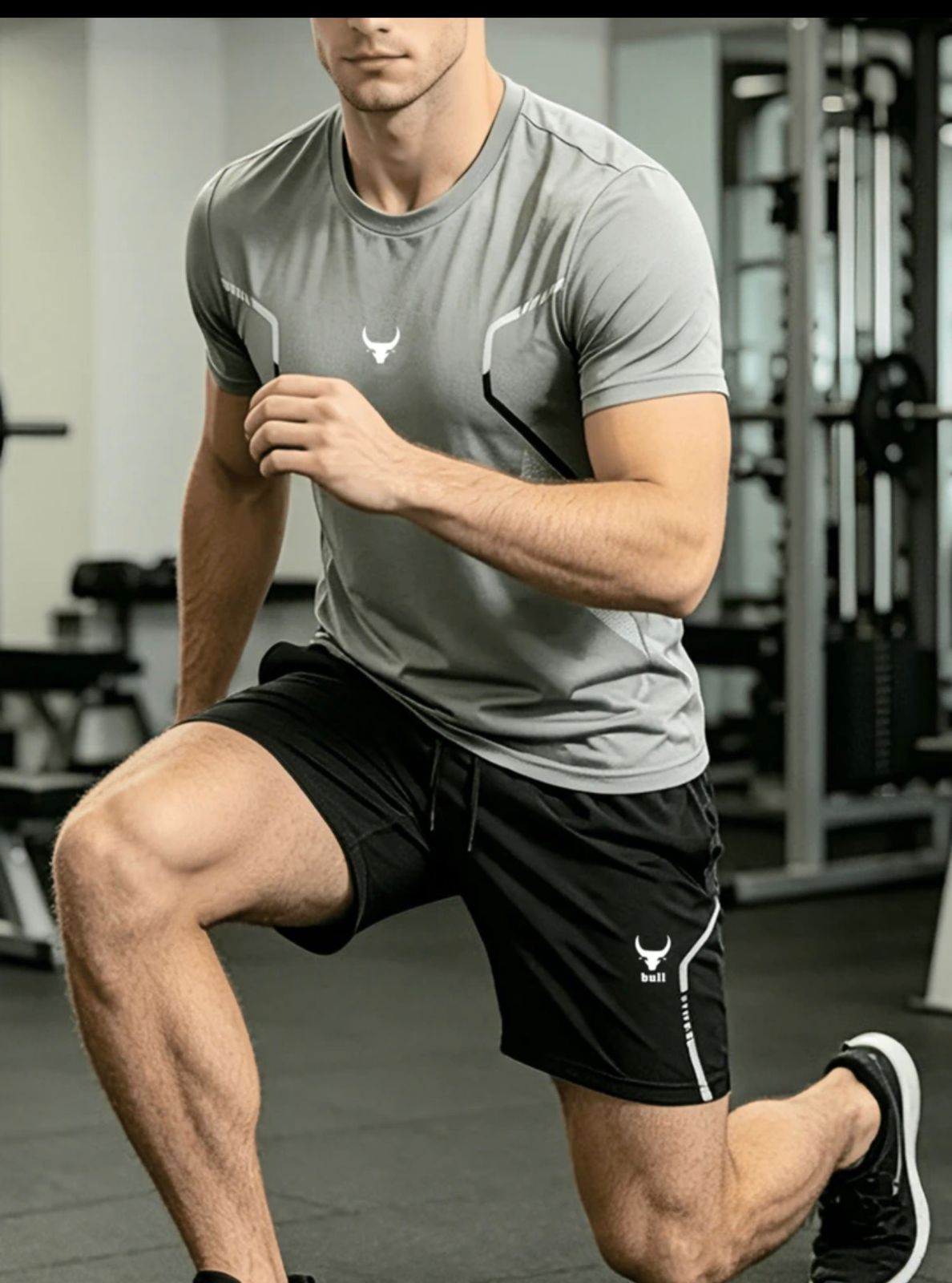 Men's Quick-Dry Tee & Shorts Set — Breathable Fitness & Running Outfit
