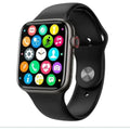 Matte Black Smart Watch – Touch Screen, Bluetooth & Multi-Sport Activity Tracker