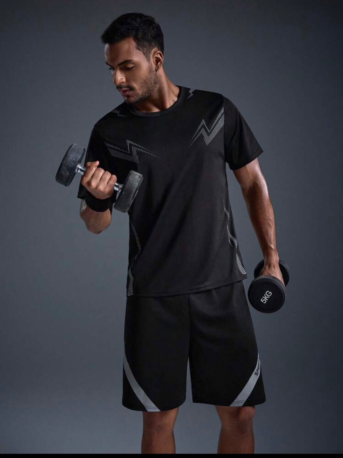 Men's Athleisure Tee & Shorts Set — Soft Comfort Gym & Leisure Outfit