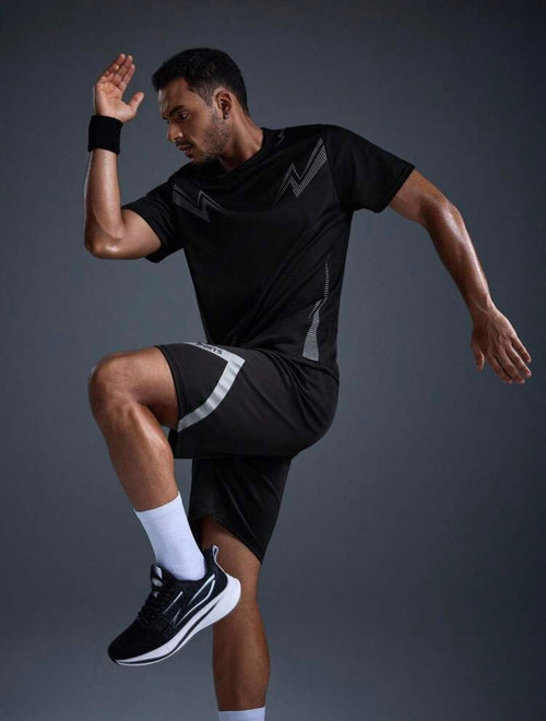 Men's Athleisure Tee & Shorts Set — Soft Comfort Gym & Leisure Outfit