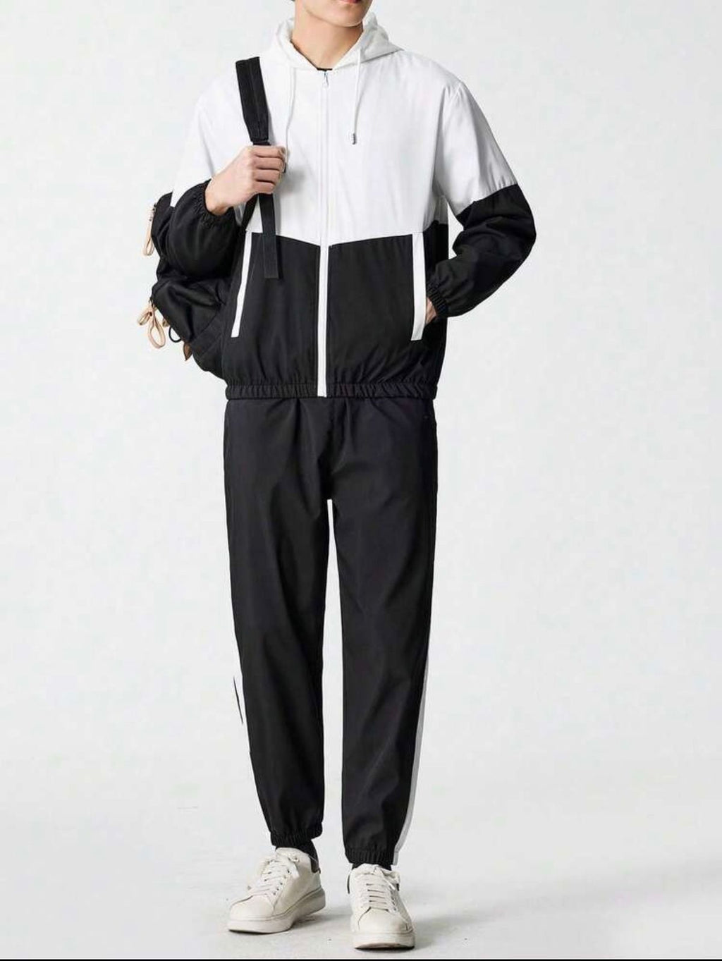 Men's Hooded Jogger Tracksuit — 2-Piece Sports Suit, Casual Hip Hop Fit