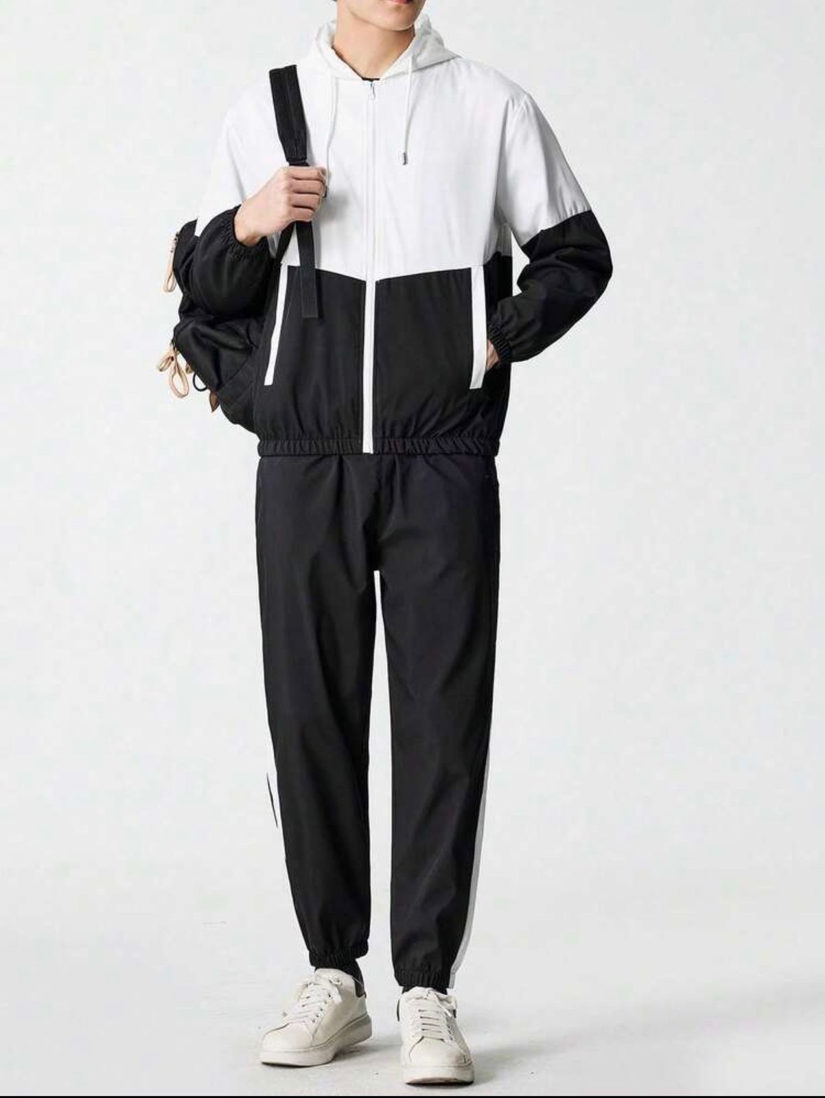 Men's Hooded Jogger Tracksuit — 2-Piece Sports Suit, Casual Hip Hop Fit