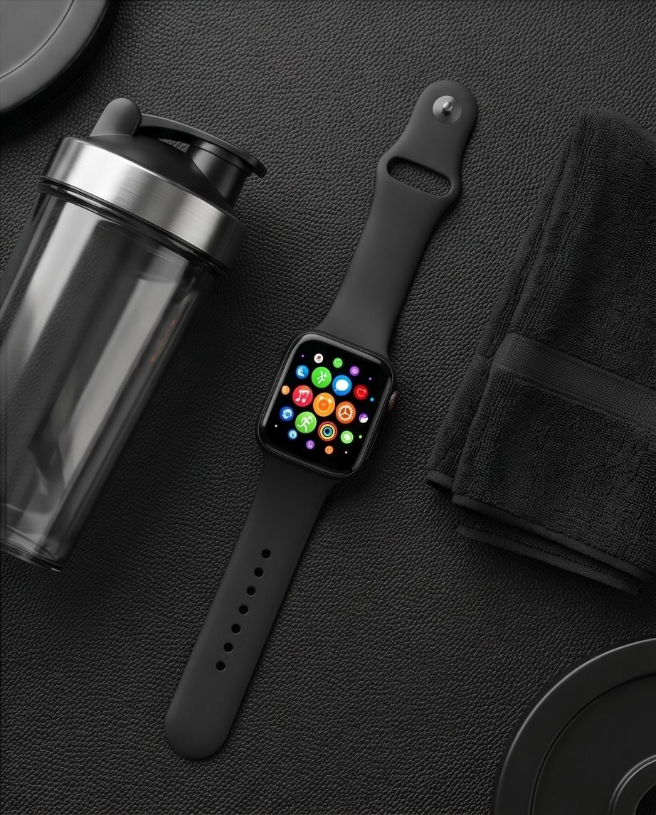 Matte Black Smart Watch – Touch Screen, Bluetooth & Multi-Sport Activity Tracker