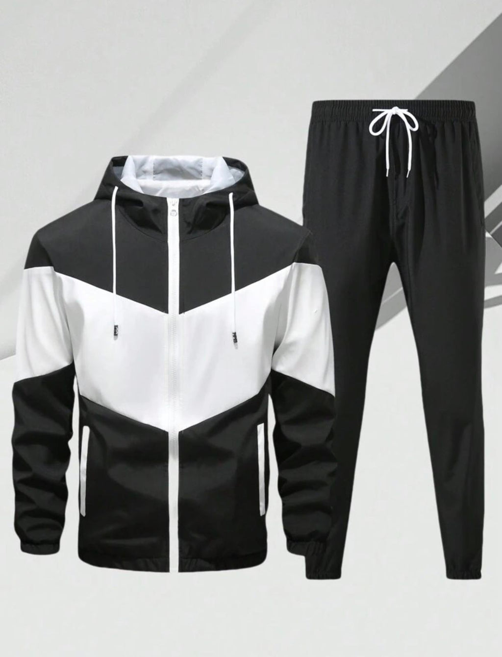 Men's Sporty Jacket & Pants Set — Youth Fashion Tracksuit, Spring/Autumn