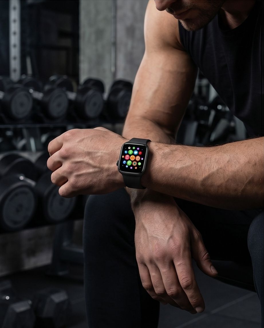 Matte Black Smart Watch – Touch Screen, Bluetooth & Multi-Sport Activity Tracker