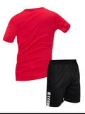 Men's Summer Tee & Shorts Set — Casual Sports Round Neck 2-Piece Outfit