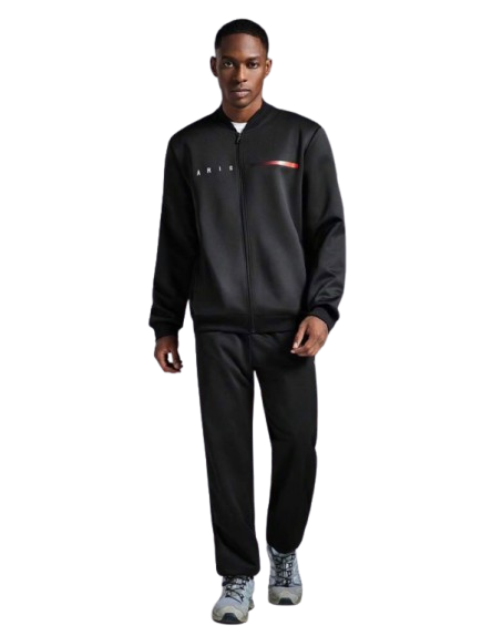 Men's Paris Print Bomber Jacket & Jogger Set — Casual 2-Piece Outfit