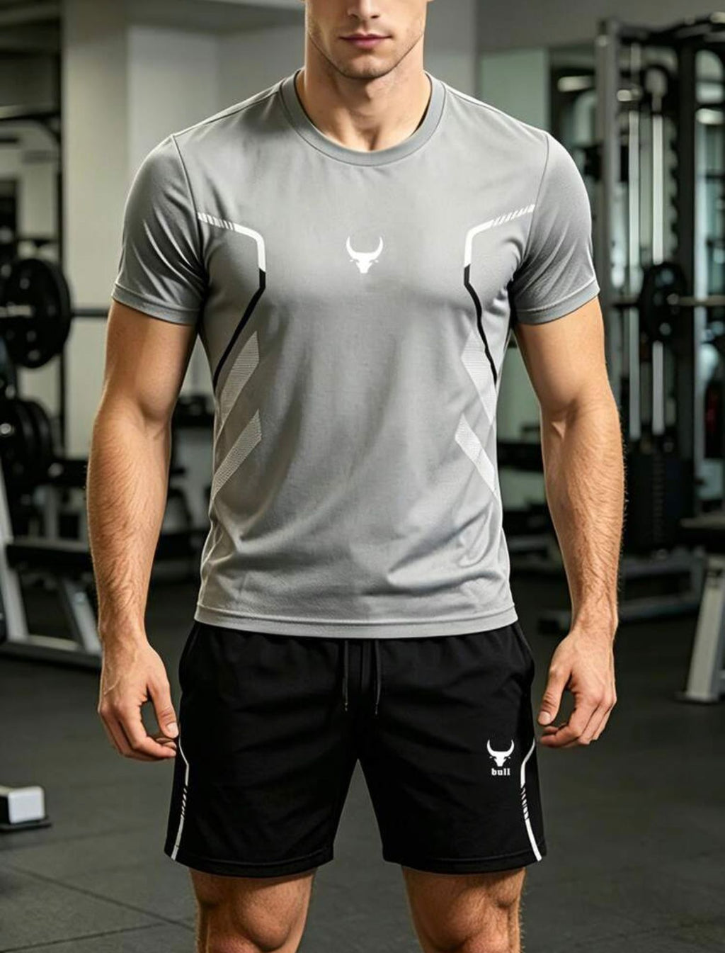 Men's Quick-Dry Tee & Shorts Set — Breathable Fitness & Running Outfit